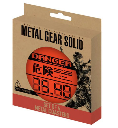 Metal Gear Solid Set of 4 Limited Edition Metal Coasters - Bstorekw