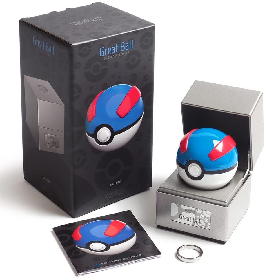 Pokemon Great Ball Authentic Replica - Realistic, Electronic, Die-Cast - Bstorekw