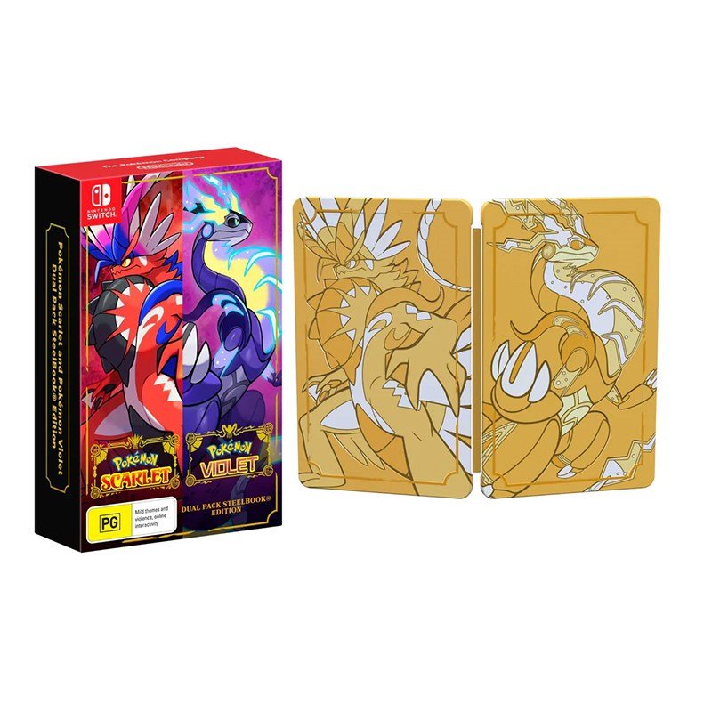 Pokémon Scarlett and Violet Double Pack Steelbook Edition R2 - Bstorekw