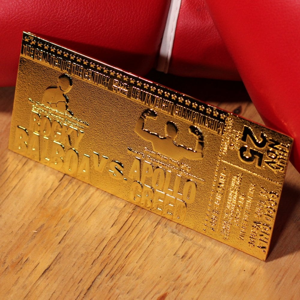 ROCKY II Limited Edition 24k Gold Plated Ticket - Bstorekw