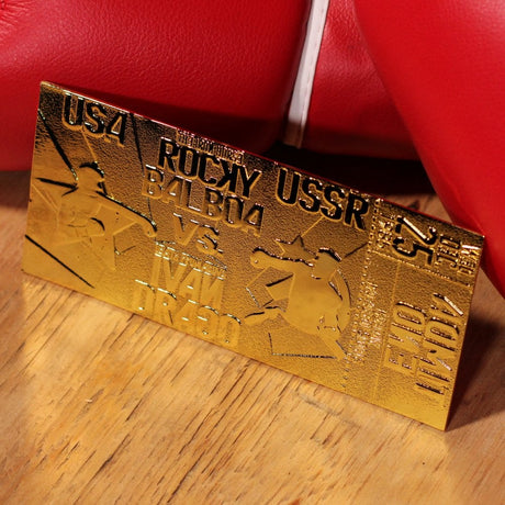 ROCKY IV Limited Edition 24k Gold Plated Ticket - Bstorekw