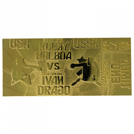 ROCKY IV Limited Edition 24k Gold Plated Ticket - Bstorekw