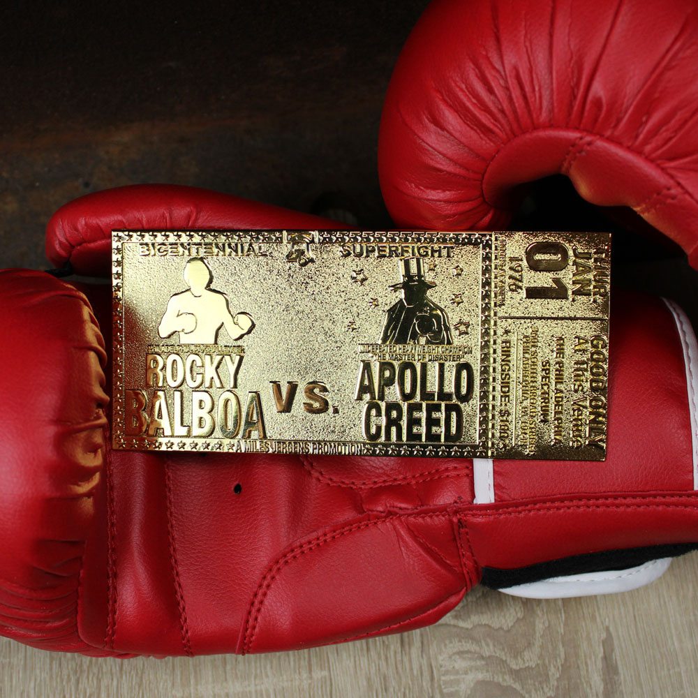 Rocky Replica 45th Anniversary Superfight Ticket ( 24 Karat gold plated) - Bstorekw