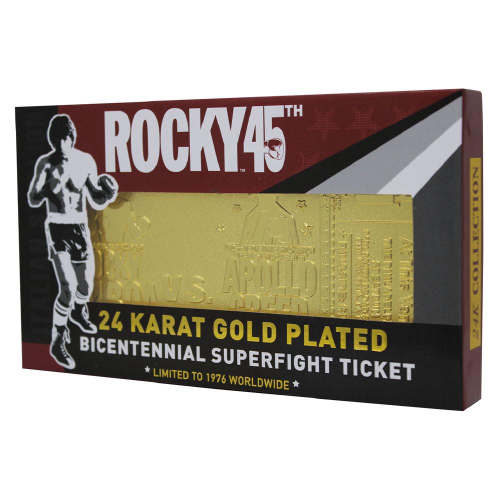 Rocky Replica 45th Anniversary Superfight Ticket ( 24 Karat gold plated) - Bstorekw