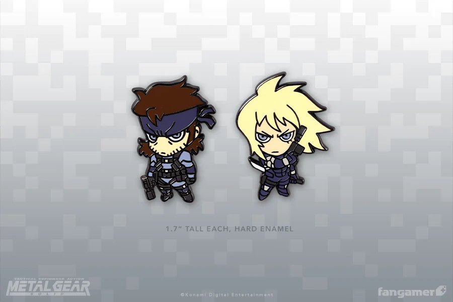 Snake and Raiden Enamel Pin Set - Bstorekw